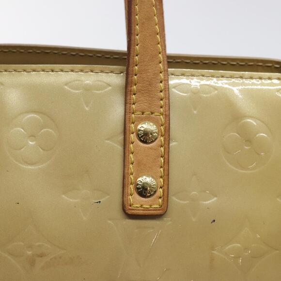 LOUIS VUITTON Monogram Vernis Reade PM Hand Bag Beige M91334 - Picture 10 of 16
